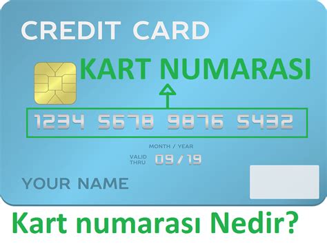 kart numarası kartın neresinde yazar garanti